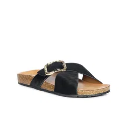 Saint G Women Leather Open Toe Flats-picture-35