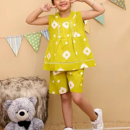 Superminis Girls Printed Pure Cotton Top With Shorts-picture-15