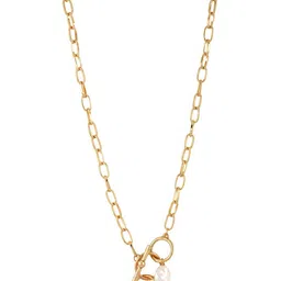 BEWITCHED Women Gold-Toned Boss Babe Linked Chain Necklace image 2