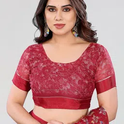 Moda Rapido Women Floral Poly Georgette Designer Saree image 4