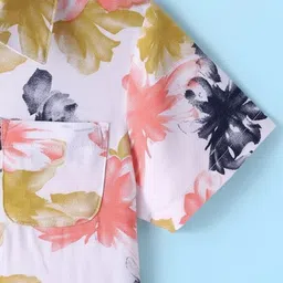 HOPZONIC Boys Classic Floral Printed Casual Shirt image 3