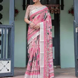 SGF11 Floral Handloom Saree-image-39