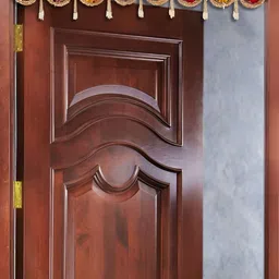 eCraftIndia Red & Yellow Floral Toran Door Hangings image 3