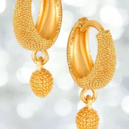 SHREE KRISHNA SHOPPING Unisex Gold-Plated Brass Earrings-picture-30