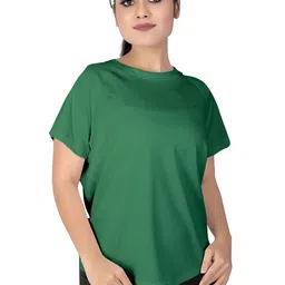MYO2 Women Drop-Shoulder Sleeves Pockets T-shirt-image-36