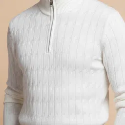 Mast & Harbour Men Cable Knit Pullover image 4