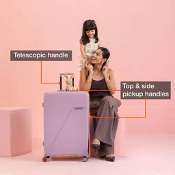 Nasher Miles Montreal Textured Hard-Sided Trolley Bag image 4