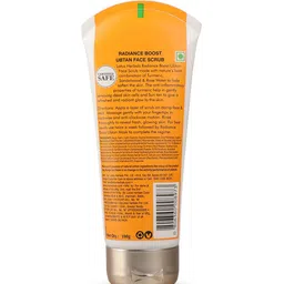 Lotus Herbals Radiance Boost Ubtan Face Scrub to Remove Sun Tan with Turmeric - 100 g image 2