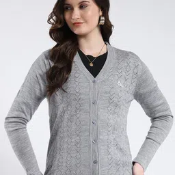 Monte Carlo V Neck Full Sleeves Cardigan-image-6