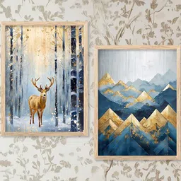 WALLLANE Brown Wood Wall Art image 2