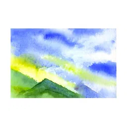 Inephos Blue & Yellow 1 Piece Floral And Botanical Printed Canvas Wall Art-picture-13
