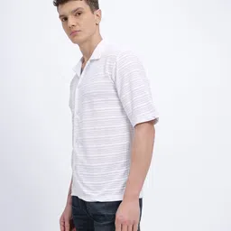 glitchez Horizontal Self-Stripes Casual Shirt image 5
