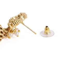 Peora Gold Plated Stones & Beads-Studded Jewellery Set image 2