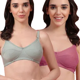 shyam sons flair Pack of 2 Women Everyday Non Padded Bra-picture-29