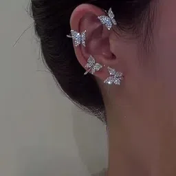 DIVASTRI Geometric Ear Cuff Earrings image 3