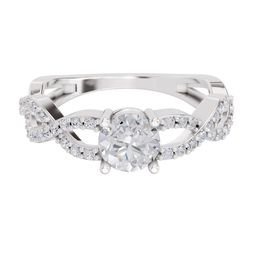 Sparkles 14KT Gold 1 Ct Lab Grown IGI Certified Round Shape Diamond Ring - 2.72 g-picture-15