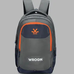 WROGN Unisex Brand Logo Backpack with Compression Straps image 3
