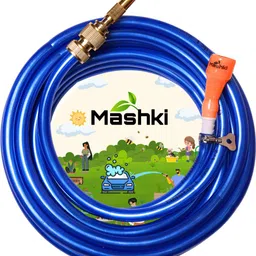 mashki 30 Meter (100 Feet) Flexible Water Hose Pipe With Brass Water Sprayer Spray Gun-picture-20