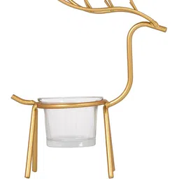 Myntra Elegant Homes Gold-Toned Candle Holder image 2