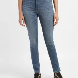 levi's Women's 711 Blue Skinny Fit Mid Rise Jeans image 2