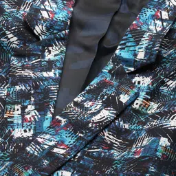 SHOWOFFFF Printed Slim-Fit Notched Lapel Long Sleeves Single-Breasted Blazers image 2