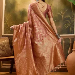 Suha Woven Design Zari Art Silk Heavy Work Banarasi Saree image 5