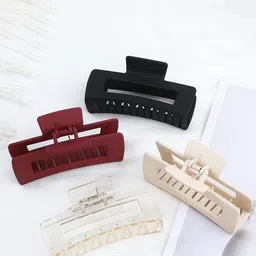 SH FSN Women Set of 4 Matt Finished Claw Clip-picture-13