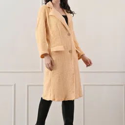 TJ FASHION Notched Collar Single Breasted Overcoat image 2