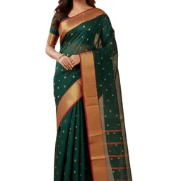 SUTAYAN Woven Design Zari Taant Saree-picture-22