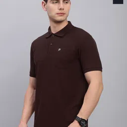 LUX PARKER Men Pack Of 2 Combed Cotton Polo Collar T-shirts-picture-24
