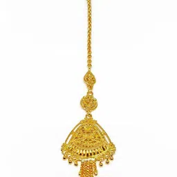 Mansi Jewl Point Gold-Plated Floral Design Maang Tikka-image-62