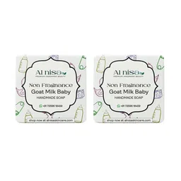 Al Nisa Set Of 2 Goat Milk Baby Handmade Soap- 100 g Each image 1