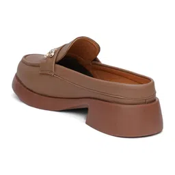 Sherrif Shoes Embellished PU Block Pumps image 5