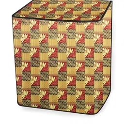 The Furnishing Tree Yellow Printed Washing Machine Cover image 2