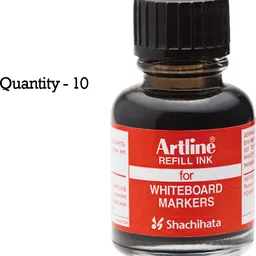 artline ESK-50 Refillable Ink for 500 Whiteboard Marker | 20ml x 10 (Black) | 20 ml Marker Refill image 4