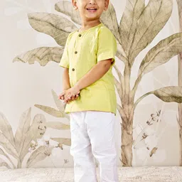VASTRAMAY Boys Regular Pure Cotton Kurta with Pyjamas image 4