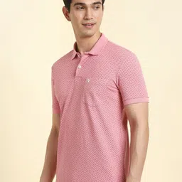 Allen Solly Men Printed Polo Collar Pockets T-shirt image 5