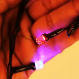 MZ Diamond 8.5m Blue & Pink 56 LEDs Rice Shaped String Light image 2