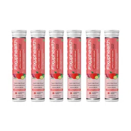 Fixuphealth Set Of 6 Apple Cider Vinegar  Effervescent Tablets - 20 N Each - 84 g Each-picture-39