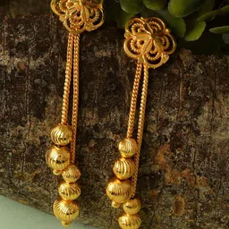 MEMOIR Gold-Plated Contemporary Drop Earrings-image-82
