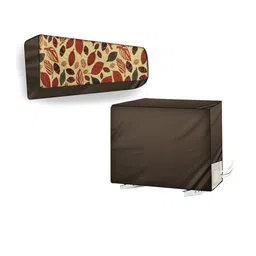The Furnishing Tree Split AC Cover Set of Indoor and Outdoor Unit Used for 2 Ton Bluestar DLU Ditzy-picture-34