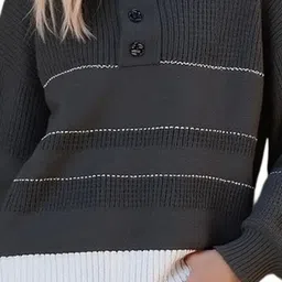 Mast & Harbour Women Striped Pullover image 2