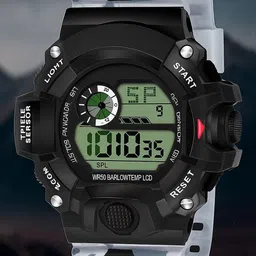 SWADESI STUFF Kids Digital Automatic Watch ARMY GREY 2030-picture-2