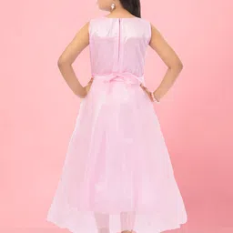 BAESD Floral Print Net Fit & Flare Maxi Dress image 5