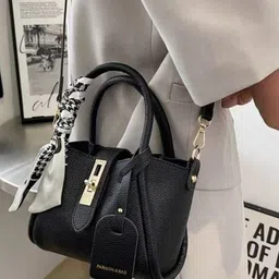 KPOP Women Solid Structured Handheld Bag-image-85