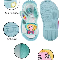 KATS Girls Musical Sound Velcro Closure Sandals image 3