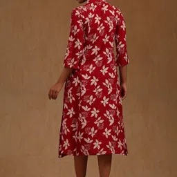 Soch Floral Printed A-Line Midi Dress image 4