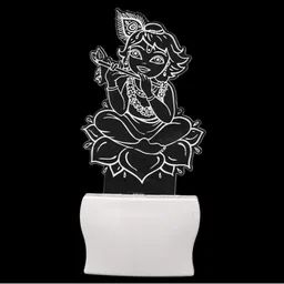 1ST TIME Red & White Acrylic Abstract Shaped Shaped Wall Lamp image 3