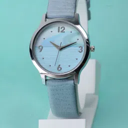 VIRAKTI Women Brass Printed Dial & Leather Wrap Around Straps Analogue Watch F-75-BLUE-A-picture-34