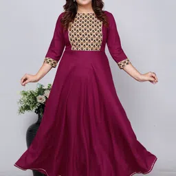 GORDHAN Ethnic Motifs Embellished Gotta Patti Indie Prints Anarkali Kurta-picture-35